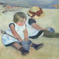 Мэри Кассат - Дети играют на пляже